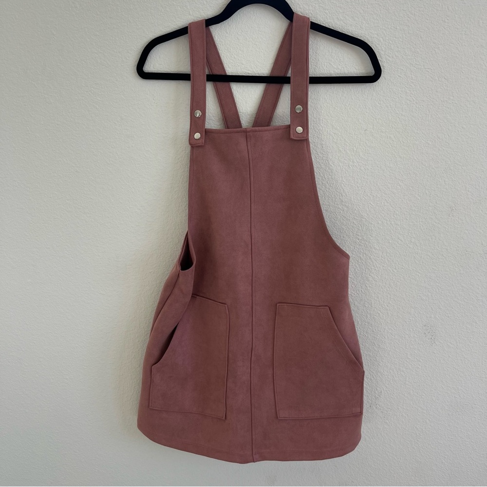 Forever 21 Suede Overall Dress